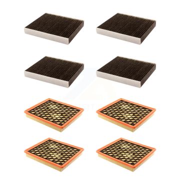 4x Air + 4x Cabin Filter (8 Total) Kit For Buick LaCrosse Chevrolet Malibu Regal Saab 9-5 KFL-101649