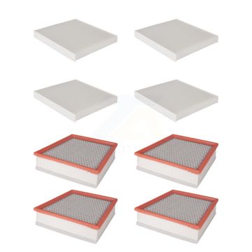 4x Air + 4x Cabin Filter (8 Total) Kit For GMC Chevrolet Silverado 2500 HD Sierra 3500 KFL-101663
