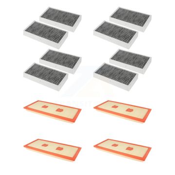 4x Air + 4x Cabin Filter (8 Total) Kit For 2012 Mercedes-Benz R350 3.5L KFL-101675