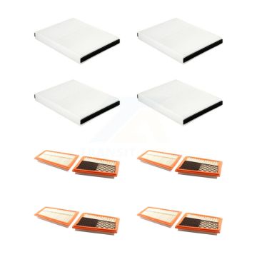 4x Air + 4x Cabin Filter (8 Total) Kit For 2012-2013 Mercedes-Benz ML350 3.0L KFL-101676