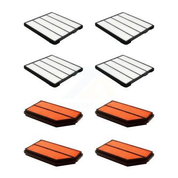 4x Air + 4x Cabin Filter (8 Total) Kit For Honda Pilot Acura MDX KFL-101681