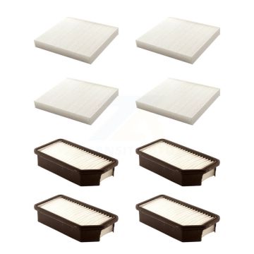 4x Air + 4x Cabin Filter (8 Total) Kit For 2010-2011 Kia Soul KFL-101685