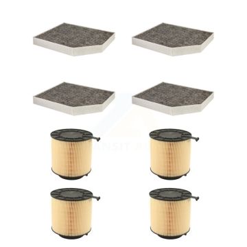 4x Air + 4x Cabin Filter (8 Total) Kit For Audi Q5 A4 Quattro S4 A5 S5 SQ5 KFL-101730