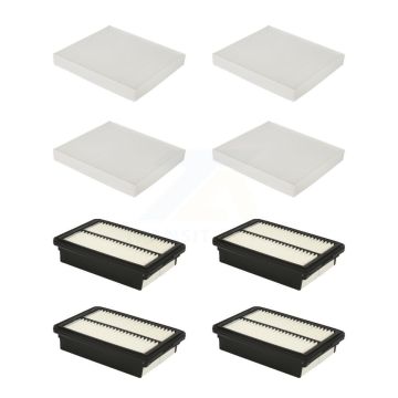 4x Air + 4x Cabin Filter (8 Total) Kit For Hyundai Kona Kia Soul Veloster KFL-101753