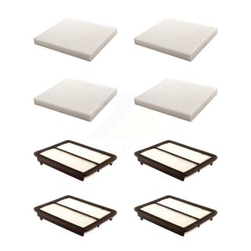 4x Air + 4x Cabin Filter (8 Total) Kit For Honda Accord Acura TL TSX Crosstour KFL-101775