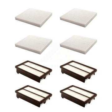 4x Air + 4x Cabin Filter (8 Total) Kit For Honda Civic Acura ILX 2.4L KFL-101779