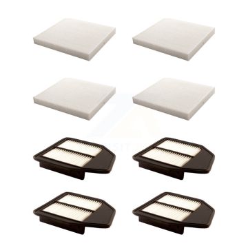 4x Air + 4x Cabin Filter (8 Total) Kit For Honda Accord Crosstour 2.4L KFL-101781