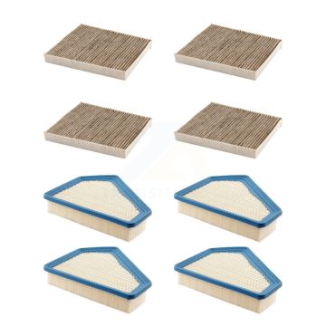4x Air + 4x Cabin Filter (8 Total) Kit For Cadillac CTS KFL-101832