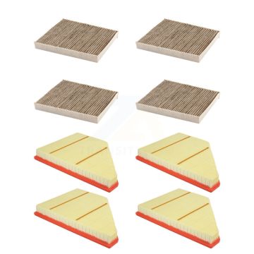 4x Air + 4x Cabin Filter (8 Total) Kit For Chevrolet Cadillac XT5 Traverse GMC Acadia XT6 KFL-101839