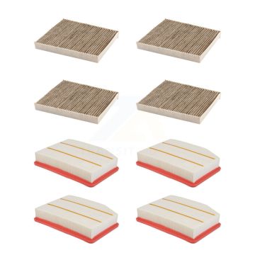 4x Air + 4x Cabin Filter (8 Total) Kit For GMC Chevrolet Silverado 1500 Sierra 2500 HD XL KFL-101844