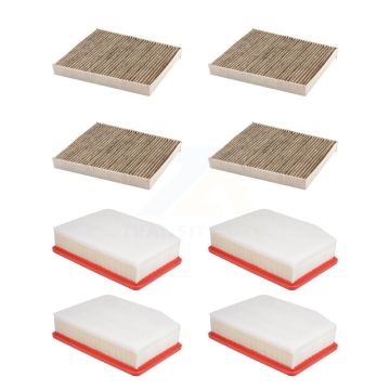 4x Air + 4x Cabin Filter (8 Total) Kit For GMC Chevrolet Silverado 1500 Sierra 2500 HD XL KFL-101845