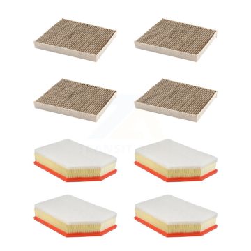 4x Air + 4x Cabin Filter (8 Total) Kit For GMC Chevrolet Sierra 2500 HD Silverado 3500 KFL-101846