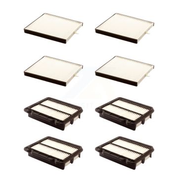 4x Air + 4x Cabin Filter (8 Total) Kit For Chevrolet Aveo Pontiac Aveo5 Wave G3 Suzuki KFL-101848