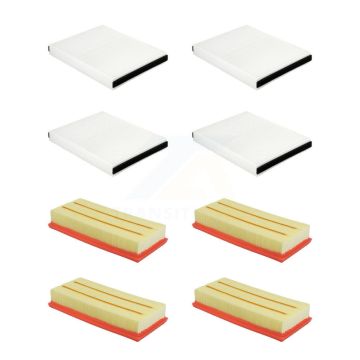 4x Air + 4x Cabin Filter (8 Total) Kit For Mercedes-Benz GLC63 AMG S C63 Rectangular KFL-101911
