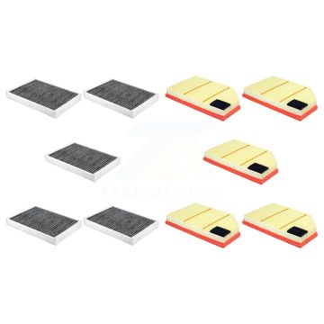 5x Air + 5x Cabin Filter (10 Total) Kit For Volvo XC60 S60 V60 Cross Country XC70 S80 KFL-101931