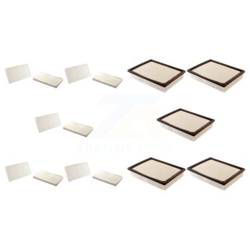 5x Air + 5x Cabin Filter (10 Total) Kit For Chevrolet GMC Silverado 1500 Sierra 2500 HD KFL-101938