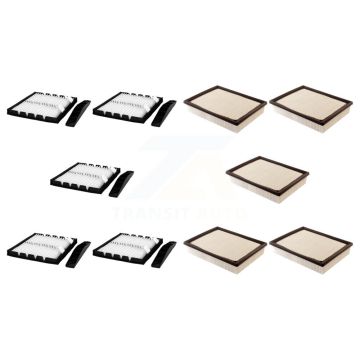 5x Air + 5x Cabin Filter (10 Total) Kit For Chevrolet GMC Sierra 1500 Silverado 2500 HD KFL-101940