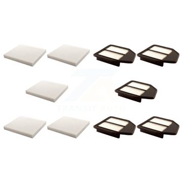 5x Air + 5x Cabin Filter (10 Total) Kit For Honda Accord Crosstour 2.4L KFL-101945