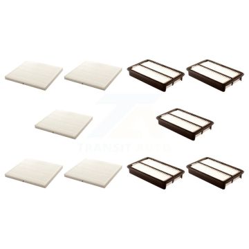 5x Air + 5x Cabin Filter (10 Total) Kit For 2002 Toyota Corolla KFL-101946