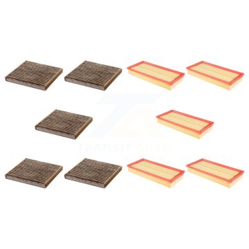 5x Air + 5x Cabin Filter (10 Total) Kit For Land Rover Range Sport Discovery Velar 110 KFL-101949