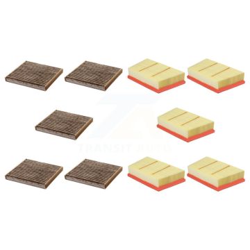 5x Air + 5x Cabin Filter (10 Total) Kit For Land Rover Range Sport Discovery 2.0L KFL-101951
