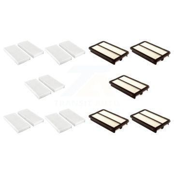 5x Air + 5x Cabin Filter (10 Total) Kit For 2007-2011 Honda Element KFL-101996