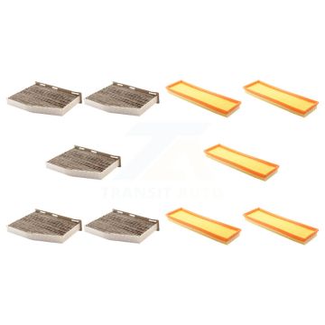 5x Air + 5x Cabin Filter (10 Total) Kit For Volkswagen Jetta Passat Golf Beetle Rabbit KFL-102015