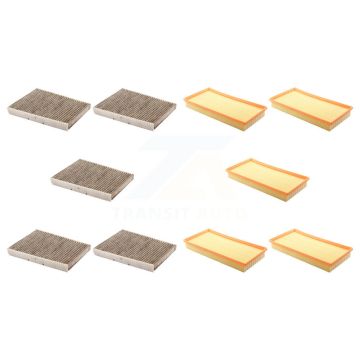5x Air + 5x Cabin Filter (10 Total) Kit For Volkswagen Jetta Golf Beetle City Audi TT R32 KFL-102022