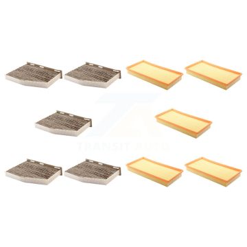 5x Air + 5x Cabin Filter (10 Total) Kit For Volkswagen Golf City Jetta KFL-102023