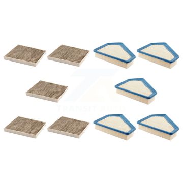 5x Air + 5x Cabin Filter (10 Total) Kit For Cadillac CTS KFL-102025