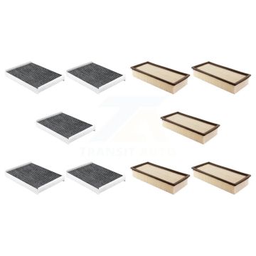 5x Air + 5x Cabin Filter (10 Total) Kit For Ford F-53 Motorhome Chassis F-59 Commercial KFL-102027