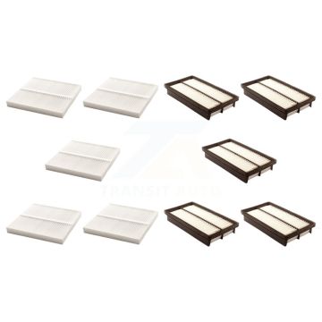 5x Air + 5x Cabin Filter (10 Total) Kit For 2003-2008 Mazda 6 3.0L KFL-102035