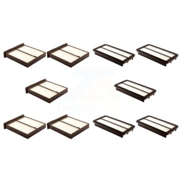5x Air + 5x Cabin Filter (10 Total) Kit For Suzuki SX4 Crossover KFL-102037