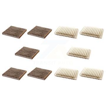 5x Air + 5x Cabin Filter (10 Total) Kit For Toyota Corolla Yaris Matrix Pontiac Vibe iM KFL-102041