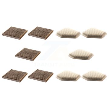 5x Air + 5x Cabin Filter (10 Total) Kit For Toyota Corolla RAV4 Matrix Camry Venza Vibe KFL-102042