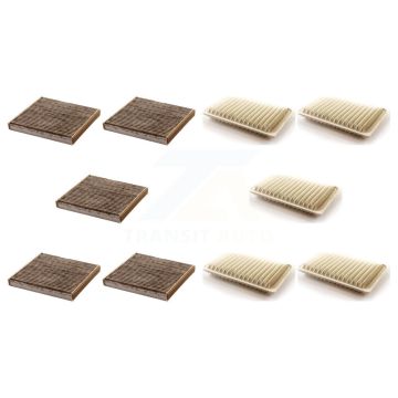 5x Air + 5x Cabin Filter (10 Total) Kit For Toyota Camry Venza KFL-102051