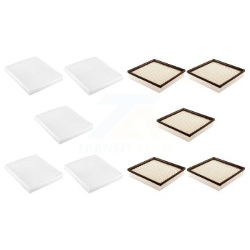 5x Air + 5x Cabin Filter (10 Total) Kit For Dodge Journey Chrysler 200 Avenger 3.6L KFL-102059
