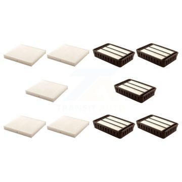 5x Air + 5x Cabin Filter (10 Total) Kit For Mitsubishi Lancer Outlander Sport RVR KFL-102078