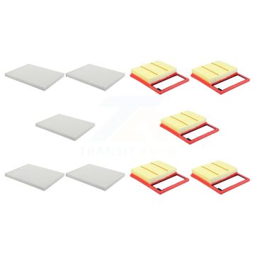 5x Air + 5x Cabin Filter (10 Total) Kit For Ford Fusion Lincoln MKZ SSV Plug-In Hybrid KFL-102092
