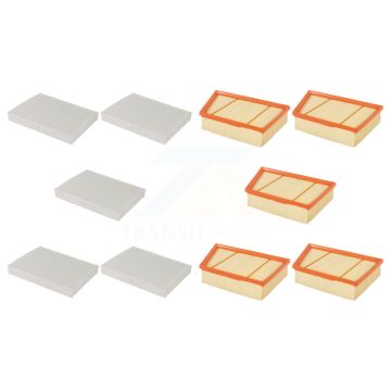 5x Air + 5x Cabin Filter (10 Total) Kit For Land Rover Range Evoque Discovery Sport LR2 KFL-102101