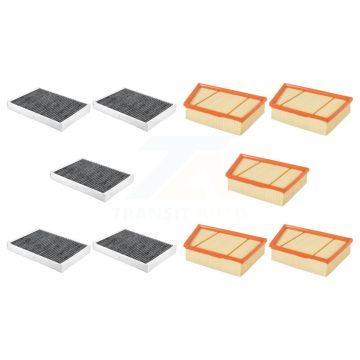 5x Air + 5x Cabin Filter (10 Total) Kit For Land Rover Range Evoque Discovery Sport LR2 KFL-102102