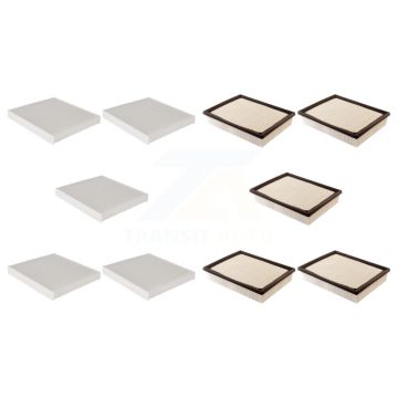5x Air + 5x Cabin Filter (10 Total) Kit For GMC Chevrolet Sierra 1500 Silverado 2500 HD KFL-102120