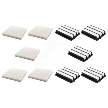 5x Air + 5x Cabin Filter (10 Total) Kit For 2017-2021 Honda Civic 2.0L with Turbocharged KFL-102130
