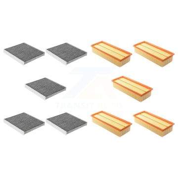 5x Air + 5x Cabin Filter (10 Total) Kit For Volkswagen Golf SportWagen Audi Q3 KFL-102164