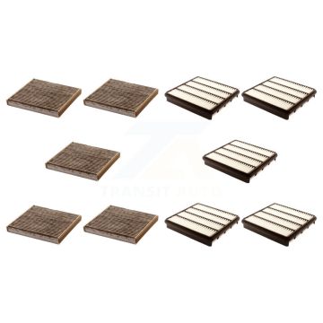 5x Air + 5x Cabin Filter (10 Total) Kit For Toyota Tundra Sequoia Lexus LX570 Land KFL-102176