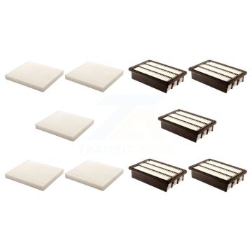 5x Air + 5x Cabin Filter (10 Total) Kit For 2007-2009 Hyundai Santa Fe KFL-102190