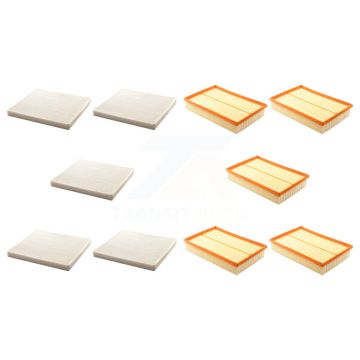 5x Air + 5x Cabin Filter (10 Total) Kit For Volvo S60 XC70 V70 S80 KFL-102203
