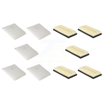 5x Air + 5x Cabin Filter (10 Total) Kit For Mitsubishi Mirage G4 KFL-102206