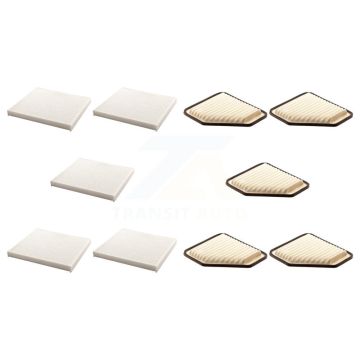 5x Air + 5x Cabin Filter (10 Total) Kit For Chevrolet Cobalt Pontiac G5 Pursuit KFL-102208