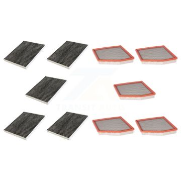 5x Air + 5x Cabin Filter (10 Total) Kit For Chrysler Pacifica Grand Caravan Voyager KFL-102210